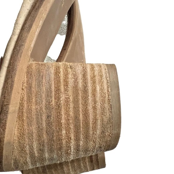 Diba True Casa Loma Up Front Stack Booties Sz 8.5 Champagne Leather Ankle Strap - Picture 11 of 11